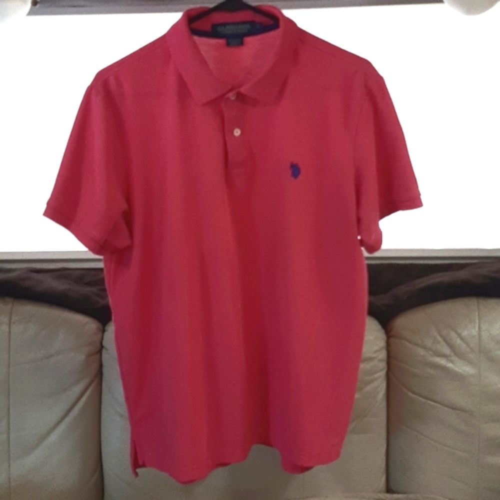 U.S. Polo Association Pink Polo Shirt